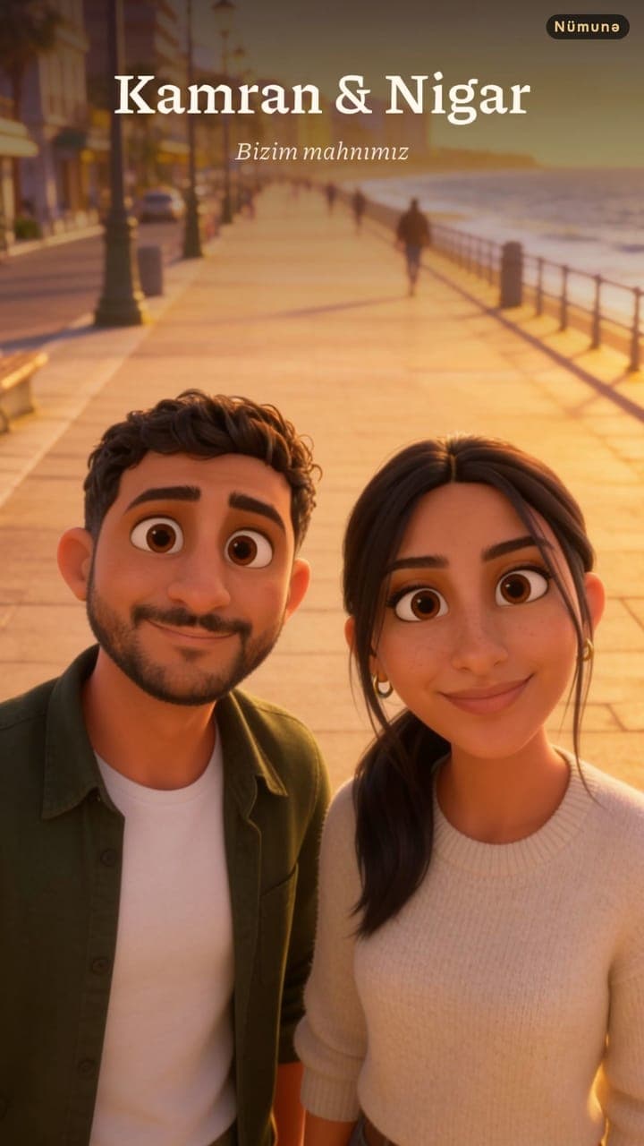 Kamran & Nigar · Bizim mahnımız — nümunə filmin posteri